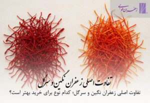 تفاوت زعفران نگین و سرگل
